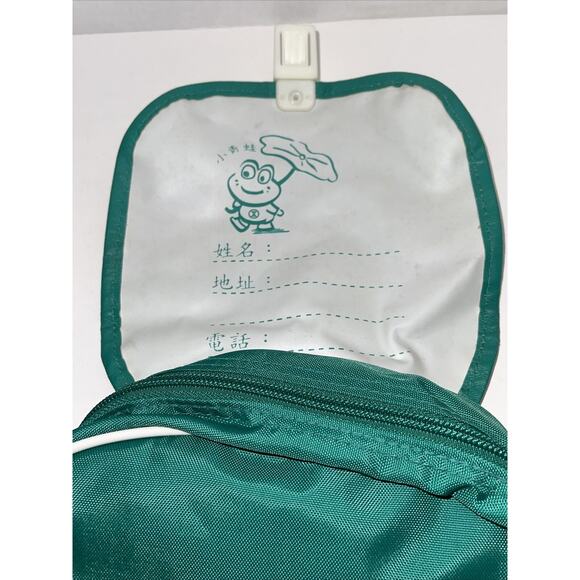 Kid Size Japanese green flap back pack frog cartoon pockets Straps Tadpoles - Picture 6 of 7